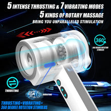 Male Masturbation Cup Handle Design Dual-sleeve Automatic Telescopic Rotating Vibrating Blowjob Sex Toys Penis Stroker For Men